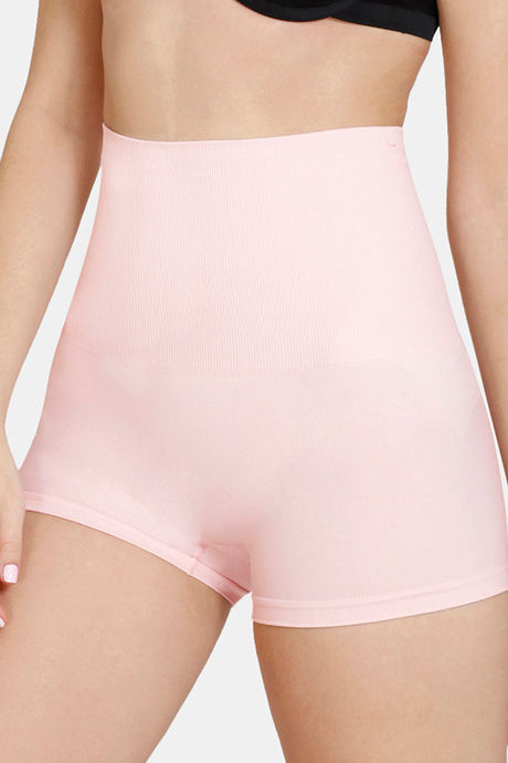 Zivame High Compression Seamless High Waist Boyshorts - Crystal Rose — image 6